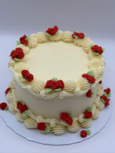 Valentines Floral cake